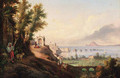 A veduta of Pozzuoli, and the gulf of Baia - (after) Giacinto Gigante
