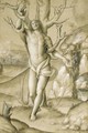 Saint Sebastian in an extensive landscape - (after) Gerolamo Giovenone