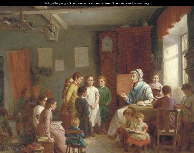 The reading lesson - (after) George Smith