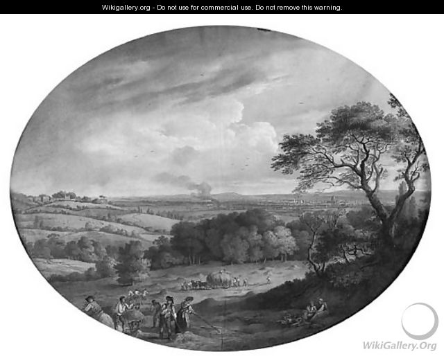 A north view of the Cities of London and Westminster - (after) George Robertson