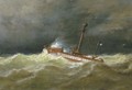 The Schouwen Bank light vessel at sea - (after) George Laurens Kiers