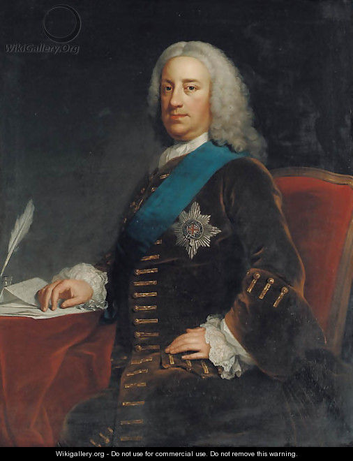 Portrait of William Cavendish, 3rd Duke of Devonshire - (after) George Knapton