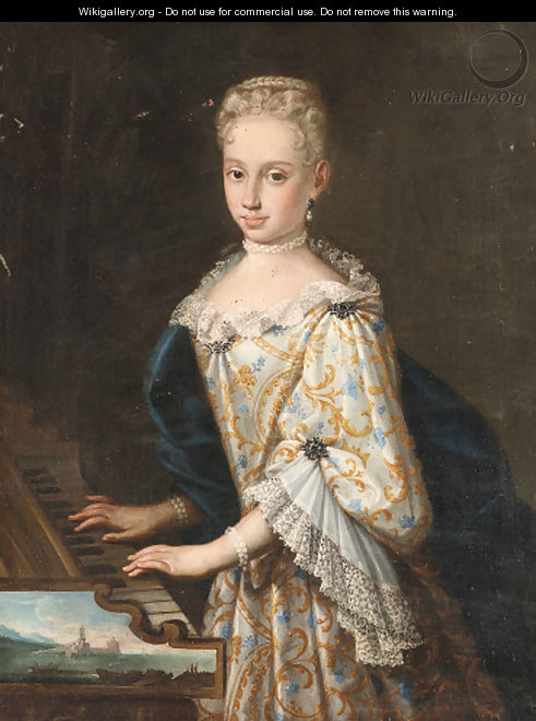 Portrait of a lady - (after) Giovanni Maria Delle, Called Mulinaretto Piane