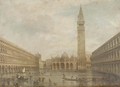 Floods at the Piazza San Marco, Venice - (after) Giovanni Grubacs