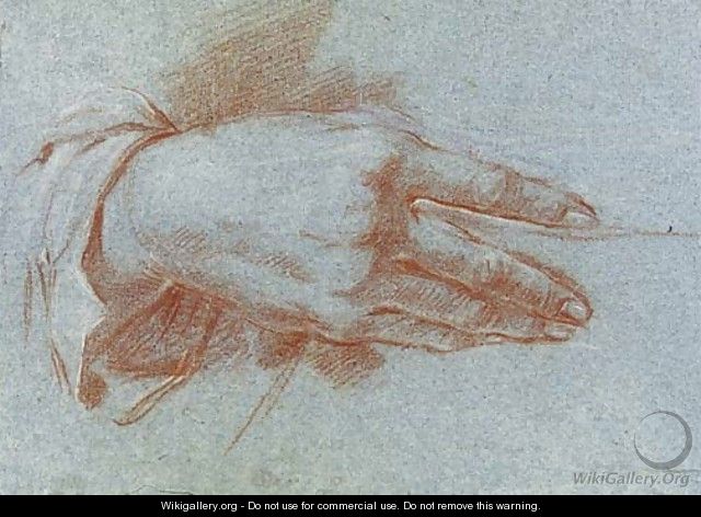 Study of a Hand - (after) Giovanni Domenico Tiepolo