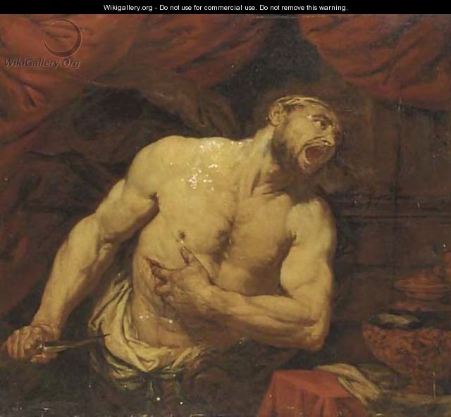 The Death of Cato - (after) Giovanni Battista Langetti