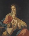 The Madonna and Child with the infant Saint John the Baptist - (after) Giovanni Antonio Pellegrini