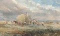 Harvesters loading the hay wagon - (after) Cox, David