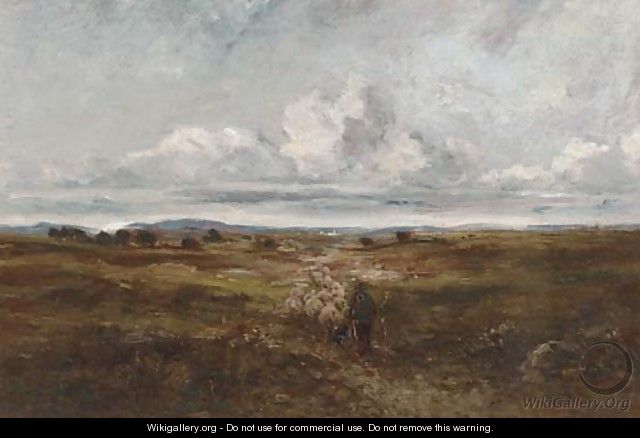 Driving the sheep - (after) David Cox