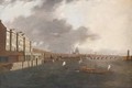 The Thames at Somerset House, with St. Paul's beyond - (after) Daniel Turner