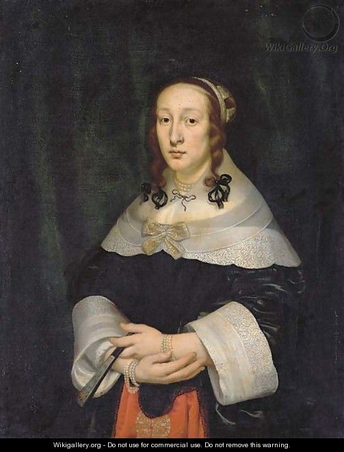 Portrait of a lady - (after) Cornelius Janssens Van Ceulen