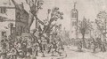 A festival in a market square - (after) Cornelis Droochsloot