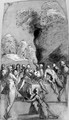 The Raising of Lazarus - (after) Domenico Tintoretto (Robusti)