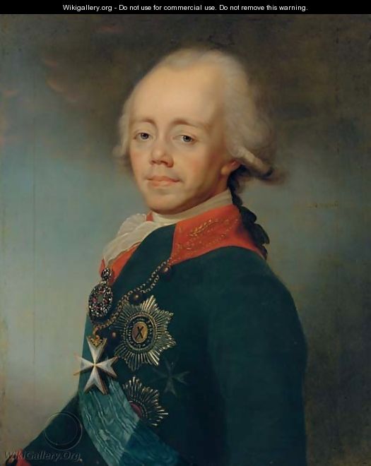 Portrait of Emperor Paul I of Russia - (after) Dimitrii Grigorievich Levitskii