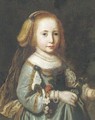 Portrait of a girl - (after) Dirck Dircksz. Santvoort