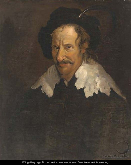 Portrait of a man in a plummed cap - (after) Egbert Jaspersz. Van, The Elder Heemskerck