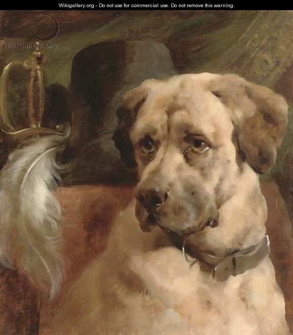 The head of a mastiff - (after) Edwin Douglas