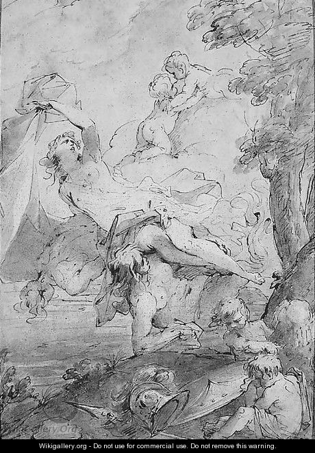 The apotheosis of Venus - (after) Filippo Pedrini