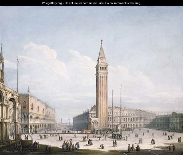 The Piazza San Marco and the Piazzetta, Venice, looking south-west from the Torre dell