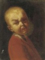 A portrait of a boy crying - (after) Antonio Amorosi