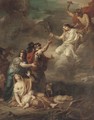 Mercury delivering Peace to the victims of war - (after) Anicet-Charles-Gabriel Lemonnier