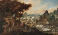 A town kermesse - (after) Bartholomeus Grondonck