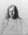 Christ blessing Study for a Last Supper - (after) Cesare Gennari