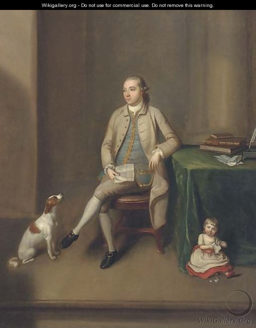 Portrait of Sir William Gleadowe Newcomen - (after) Benjamin Wilson