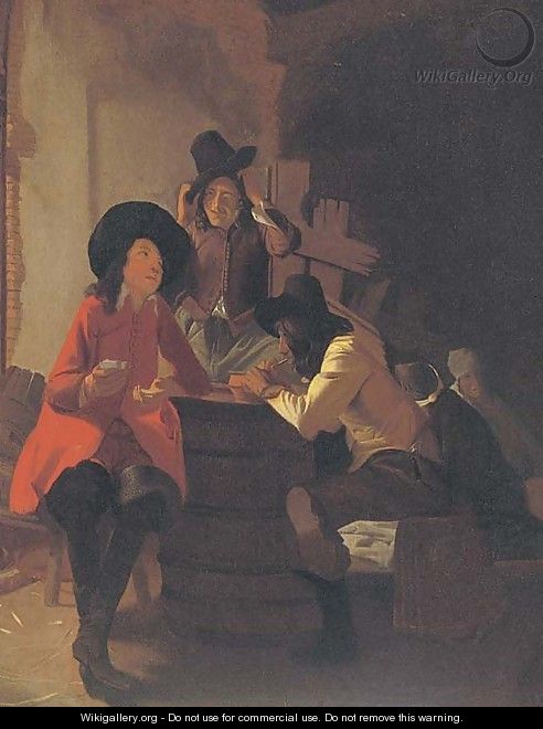 Soldiers in a tavern - (after) Constantin Verhout Or Voorhout