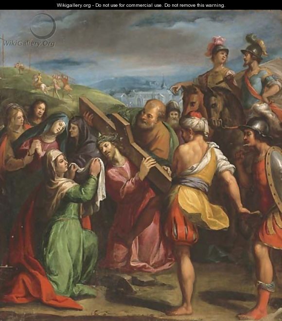 Christ Carrying the Cross - (after) Carlo Antonio Ridolfi