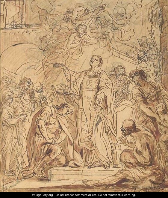 The Baptism of Constantine - (after) Desrais, Claude Louis