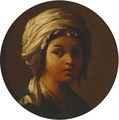 Portrait of a young girl - (after) Claude Vignon