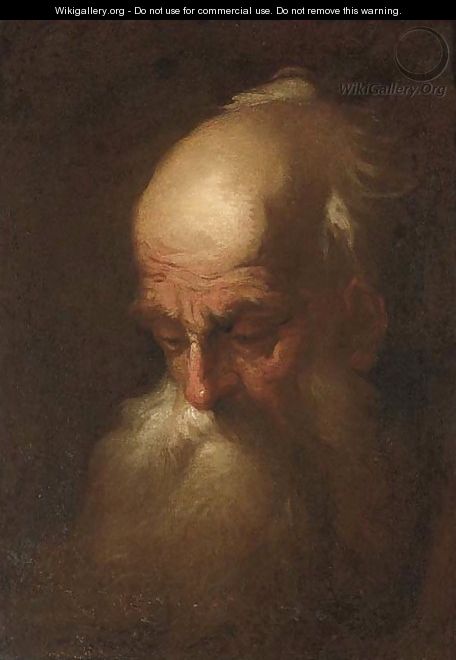 Head of an old man - (after) Christian Wilhelm Ernst Dietrich