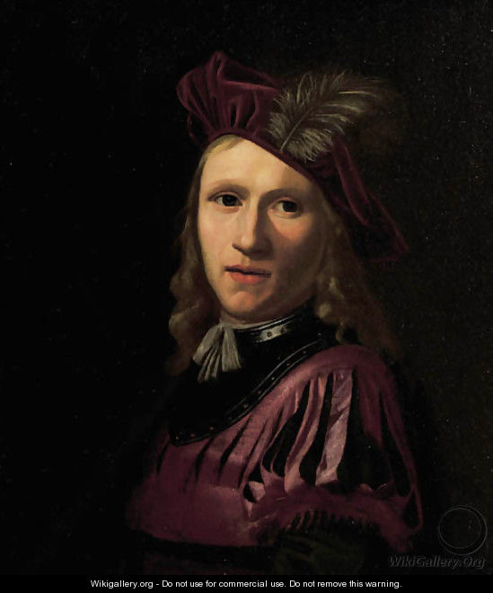 Portrait of a young man - (after) Abraham Van Calraet