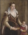 Portrait of a lady with a child - (after) Lavinia Fontana