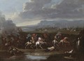 A cavalry skirmish - (after) Karel Breydel