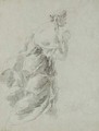 Femme agenouillee les mains jointes - (after) Giovanni Battista Piazzetta