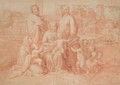 La Sainte Famille a dix figures, d'apres Nicolas Poussin - (after) Claudine Bouzonnet-Stella