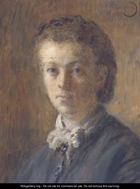 Portrait of a woman - (after) Adolphe-Felix Cals