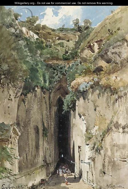 The caves at Posillipo - Ascan Lutteroth
