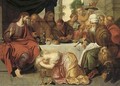 Mary Magdalen washing the feet of Christ - Artus Wolffort
