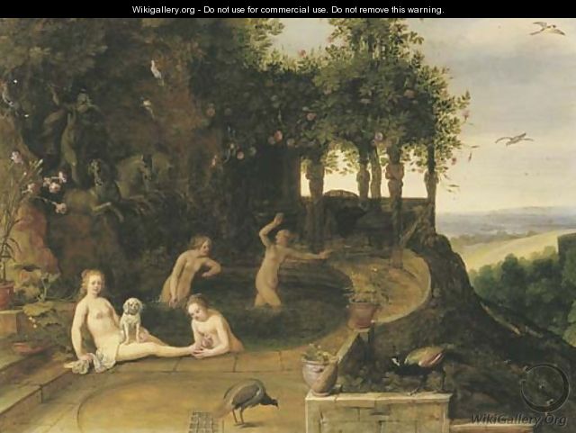 Diana and her nymphs bathing - (after) Adriaan Van Stalbemt