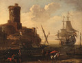 A Mediterranean Port - (after) Adrian Van Der Cabel