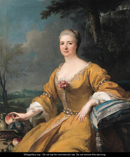 Portrait of the Duchess of Luxembourg - (after) Alexis-Simon Belle