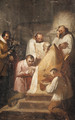 A bishop reading from a book with acolytes - a sketch - (after) Fragonard, Alexandre Evariste
