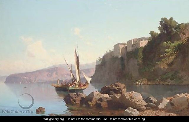Fishing vessels before Sorrento - (after) Alessandro La Volpe