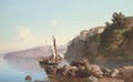 Fishing vessels before Sorrento - (after) Alessandro La Volpe