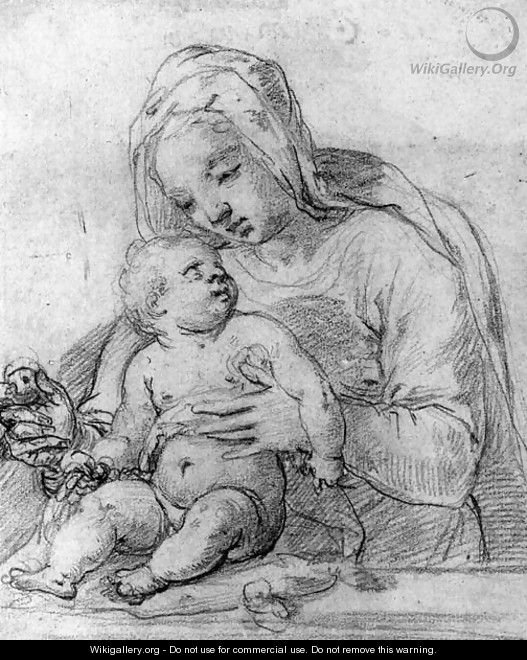 The Madonna and Child - (after) Alessandro Casolani