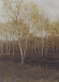 Birch trees in autumn - Arnold Marc Gorter