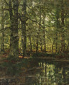 A forest pond - Arnold Marc Gorter